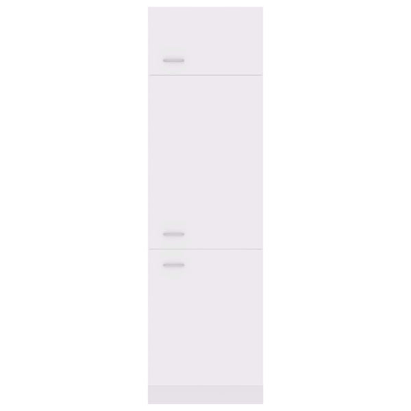vidaXL Meuble bas pour réfrigérateur Lyon blanc 60x57x207 cm Aggloméré