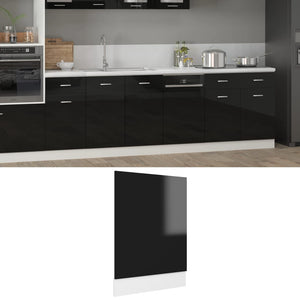 Geschirrspüler Blende Hochglanz Schwarz 45x67 cm