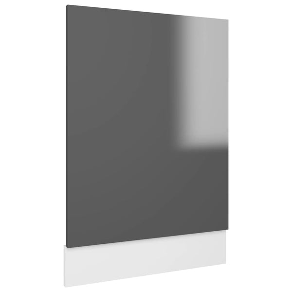 Geschirrspülerblende Hochglanz Grau 45x67 cm