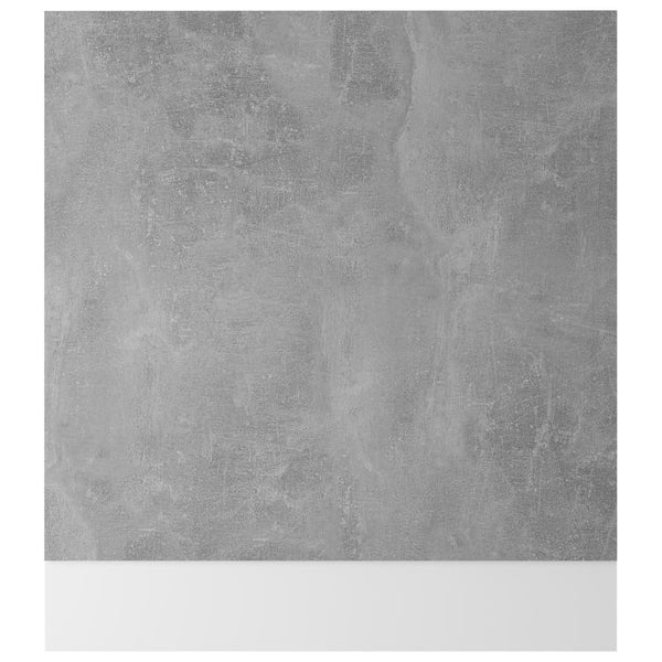 vidaXL Panneau décoratif de lave-vaisselle Lyon Gris béton 59,5x3x67 cm Bois d'ingénierie