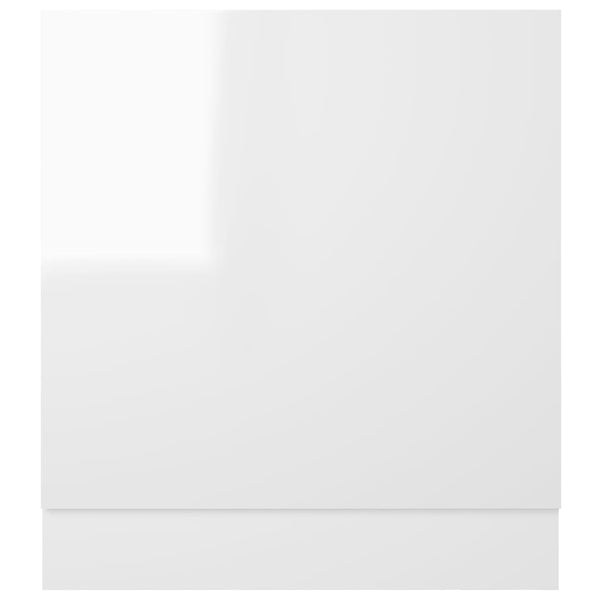 Geschirrspülerblende Weiß Hochglanz 59,5x67 cm