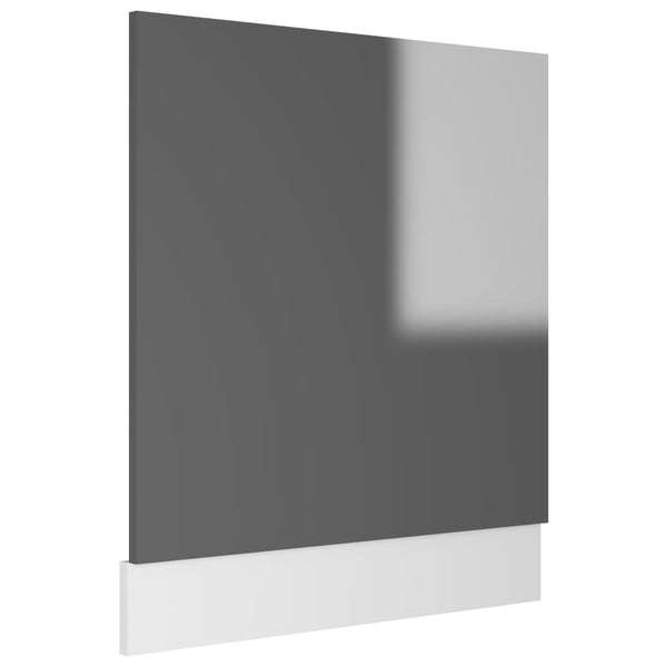 Hochglanz Grau Geschirrspülerblende 59,5x67 cm