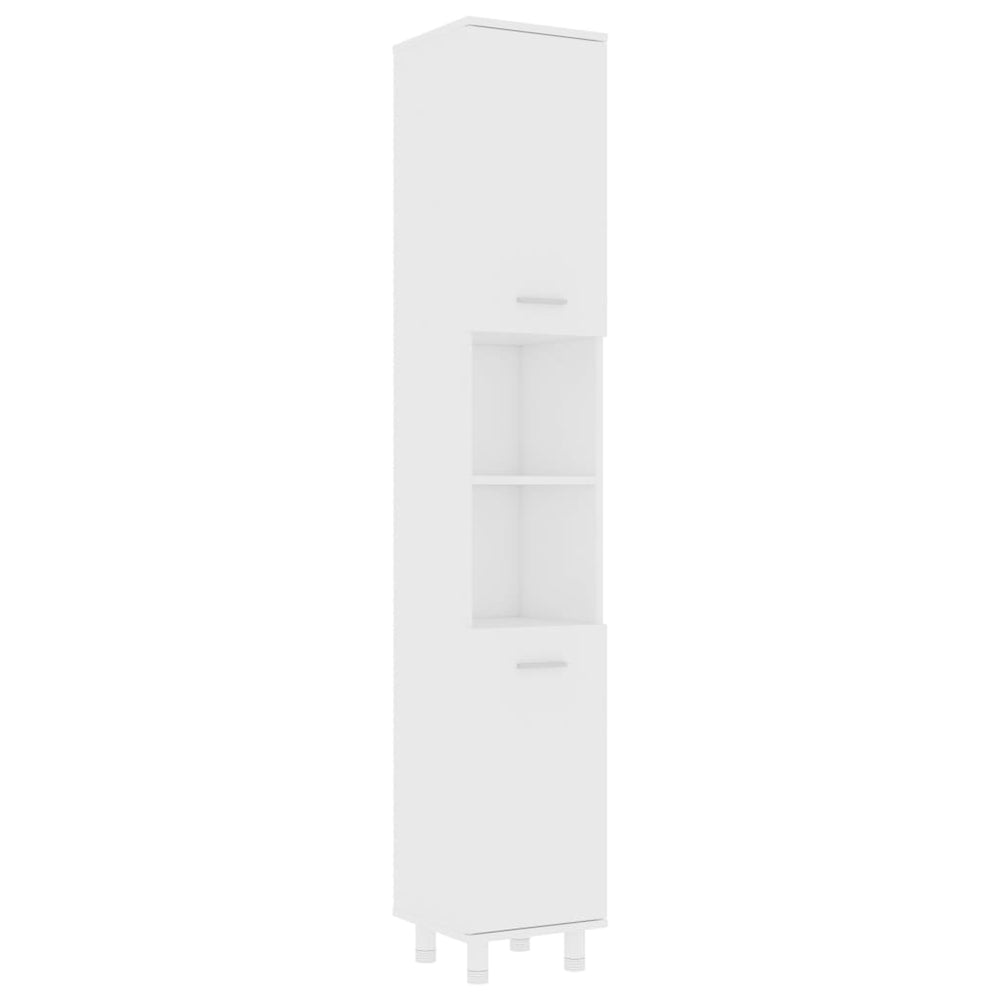 Badezimmerschrank Weiß 30x30x179 cm
