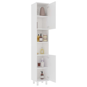 Badezimmerschrank Weiß 30x30x179 cm