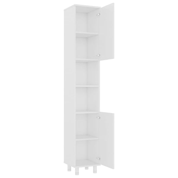 Badezimmerschrank Weiß 30x30x179 cm