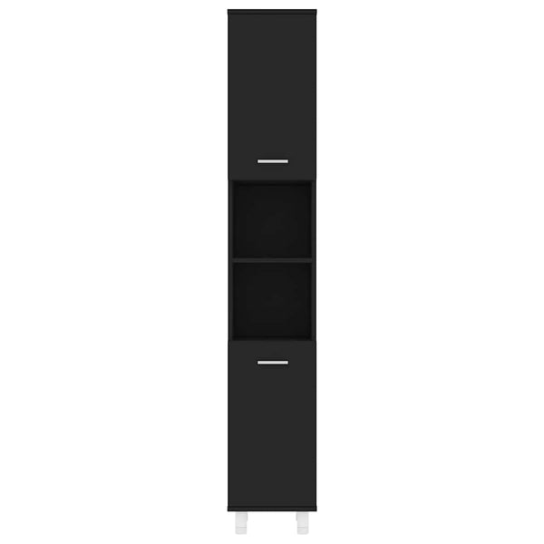 Schwarzer Badezimmerschrank 30x30x179cm