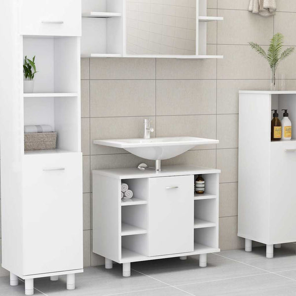 Weißer Badezimmerschrank 60 cm