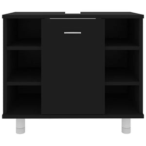 Schwarzer Badezimmerschrank 60 cm