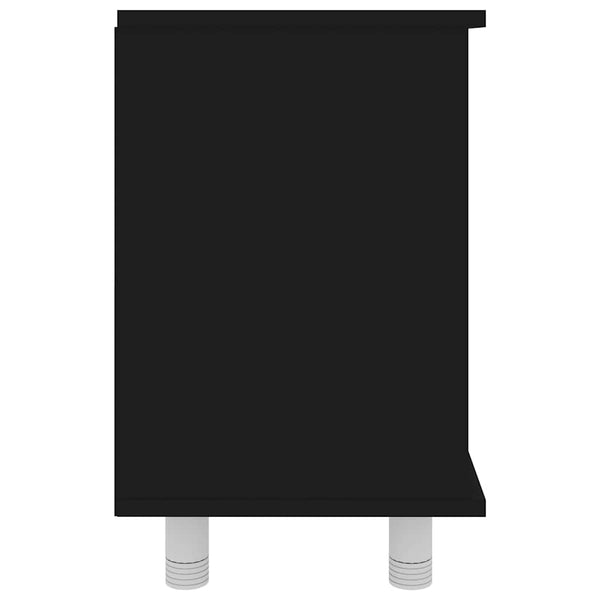 Schwarzer Badezimmerschrank 60 cm