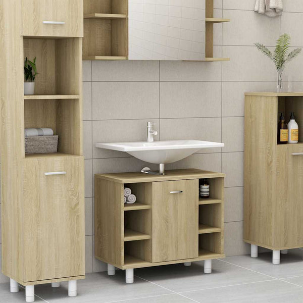 Badezimmerschrank Sonoma Eiche 60 cm