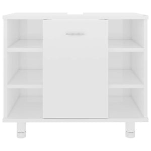 Hochglanz Badezimmerschrank Weiß 60cm