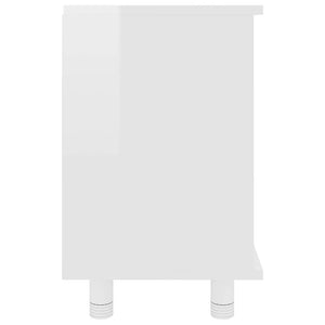 Hochglanz Badezimmerschrank Weiß 60cm