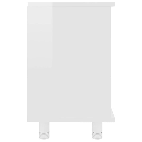 Hochglanz Badezimmerschrank Weiß 60cm