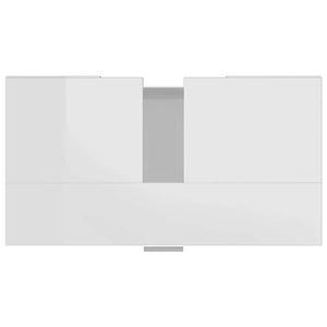 Hochglanz Badezimmerschrank Weiß 60cm