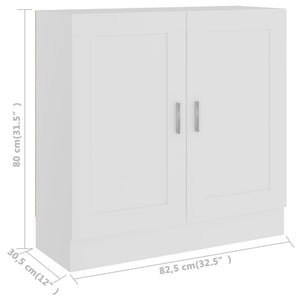 Weißer Bücherschrank 82,5 cm