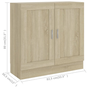 Bücherschrank Sonoma Eiche, 82,5 cm