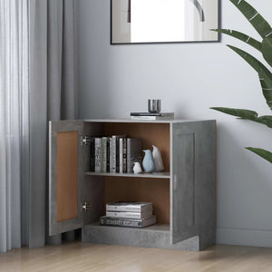 Bücherschrank Betongrau 82,5 cm