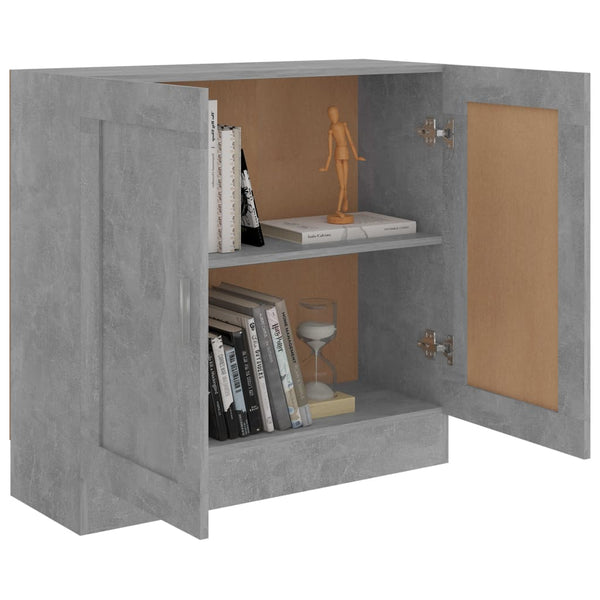 Bücherschrank Betongrau 82,5 cm