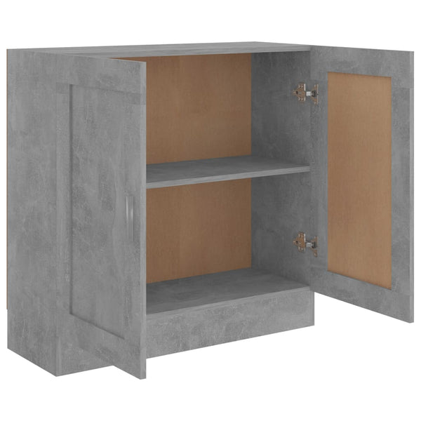 Bücherschrank Betongrau 82,5 cm