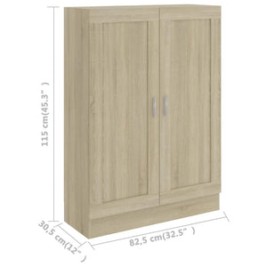 Bücherschrank Sonoma Eiche 82,5x30,5x115 cm