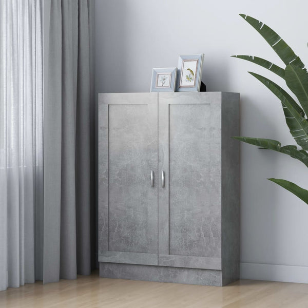 Bücherschrank Betongrau 82,5x115 cm