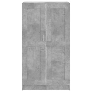 Betongraues Bücherregal, 150 cm hoch