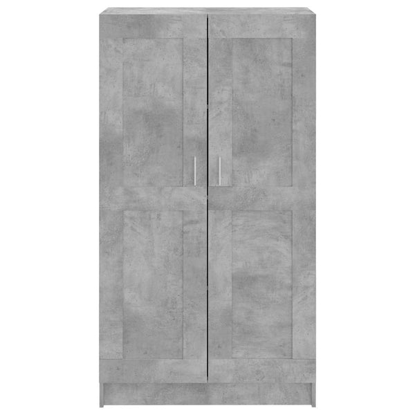 Betongraues Bücherregal, 150 cm hoch