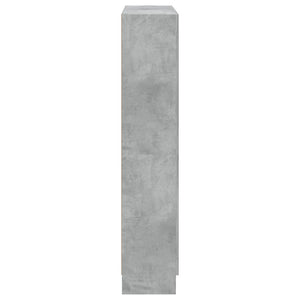 Betongraues Bücherregal, 150 cm hoch