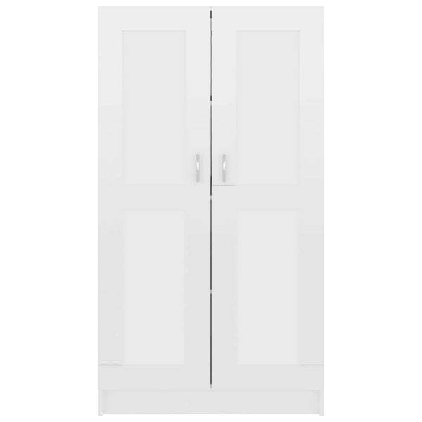 Bücherschrank Hochglanz Weiß 82,5x30,5x150 cm