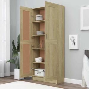 Bücherschrank Sonoma Eiche 185,5cm Hoch