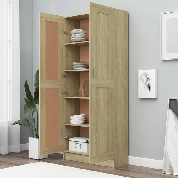 Bücherschrank Sonoma Eiche 185,5cm Hoch