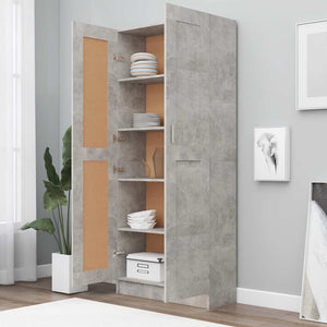 Bücherschrank Betongrau 185,5cm