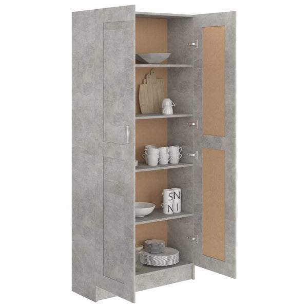 Bücherschrank Betongrau 185,5cm