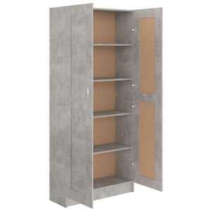 Bücherschrank Betongrau 185,5cm