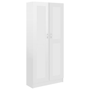 Hochglanz Bücherregal Weiß 185,5cm