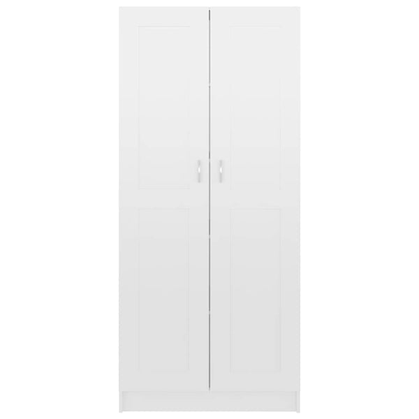 Hochglanz Bücherregal Weiß 185,5cm