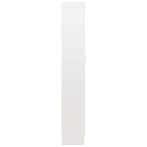 Hochglanz Bücherregal Weiß 185,5cm