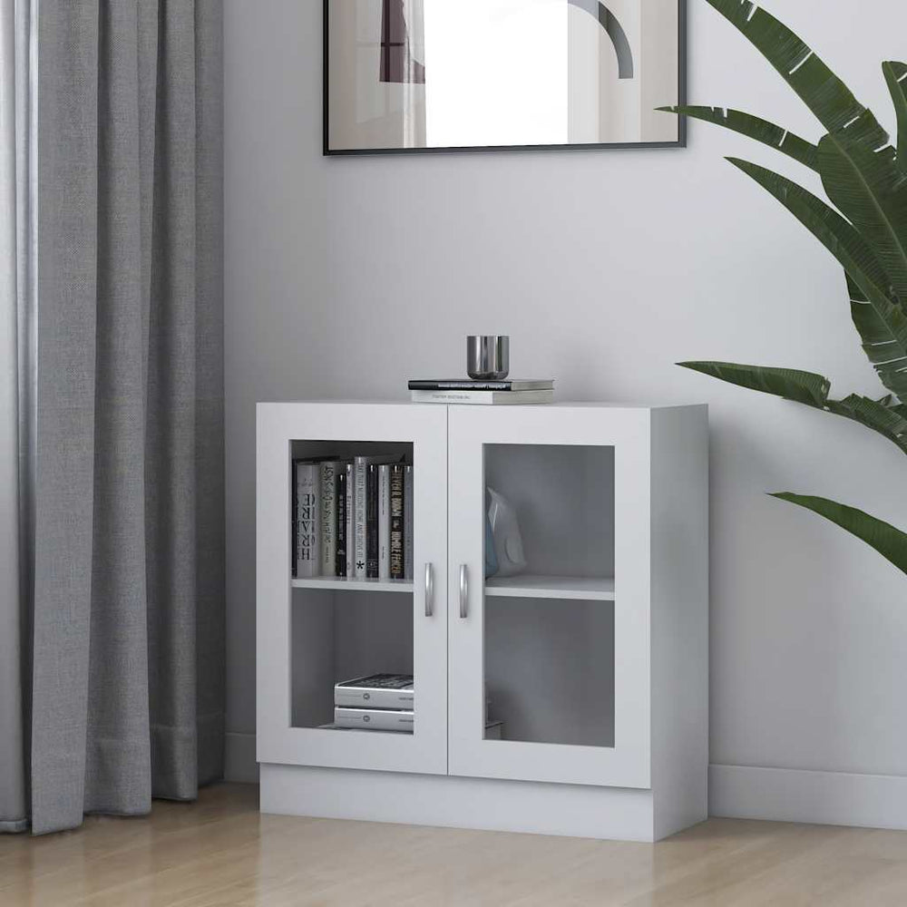 Weiße Vitrine 82,5x30,5x80 cm