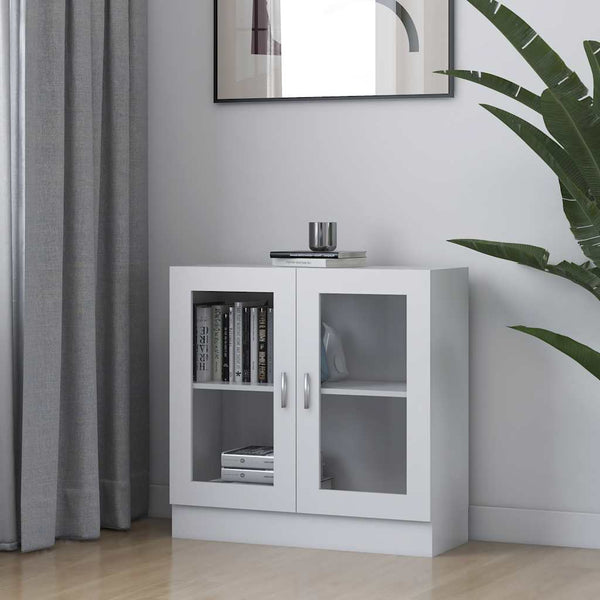 Weiße Vitrine 82,5x30,5x80 cm