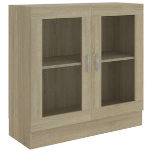 Sonoma Eiche Vitrinenschrank, 82,5 cm