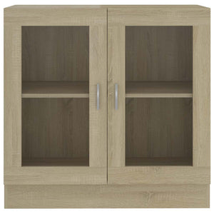Sonoma Eiche Vitrinenschrank, 82,5 cm
