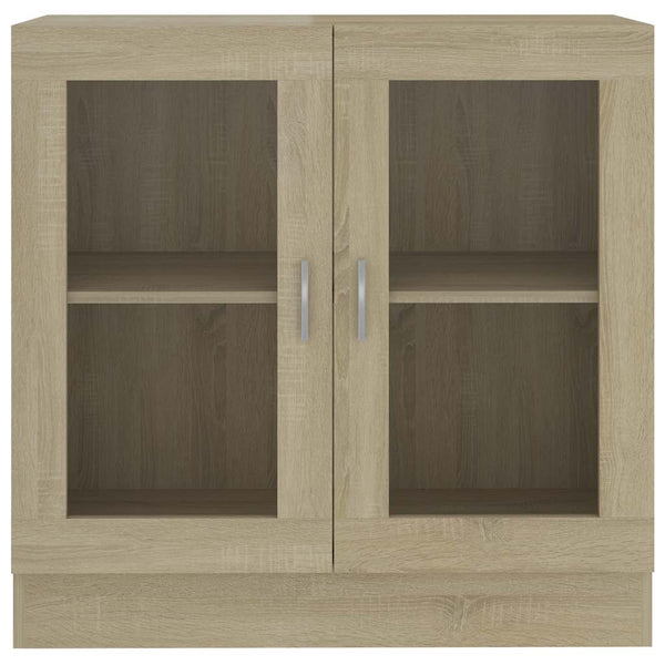 Sonoma Eiche Vitrinenschrank, 82,5 cm