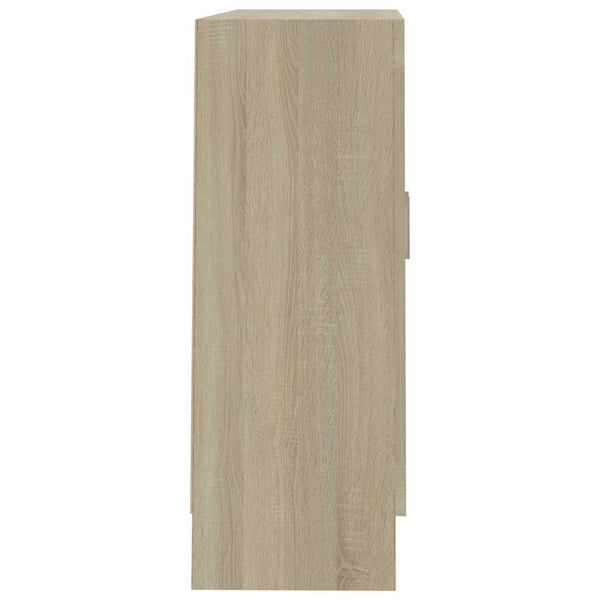 Sonoma Eiche Vitrinenschrank, 82,5 cm