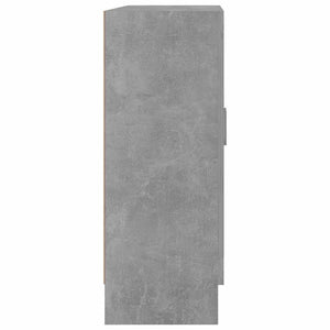 Vitrinenschrank Betongrau 82,5x30,5x80 cm
