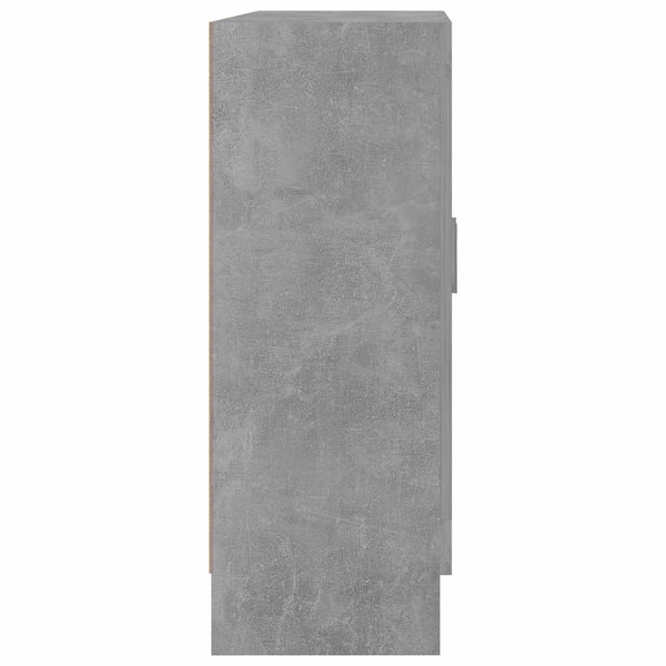 Vitrinenschrank Betongrau 82,5x30,5x80 cm