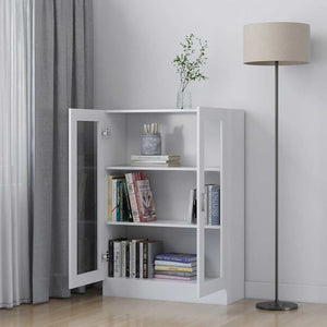Weiße Vitrine 82,5x30,5x115 cm