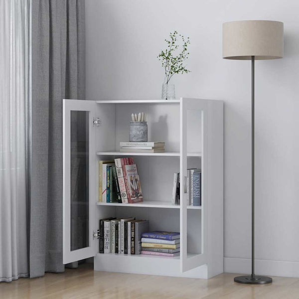 Weiße Vitrine 82,5x30,5x115 cm