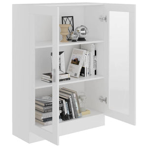 Weiße Vitrine 82,5x30,5x115 cm