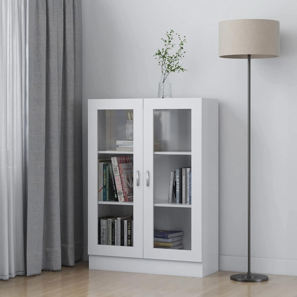 Weiße Vitrine 82,5x30,5x115 cm