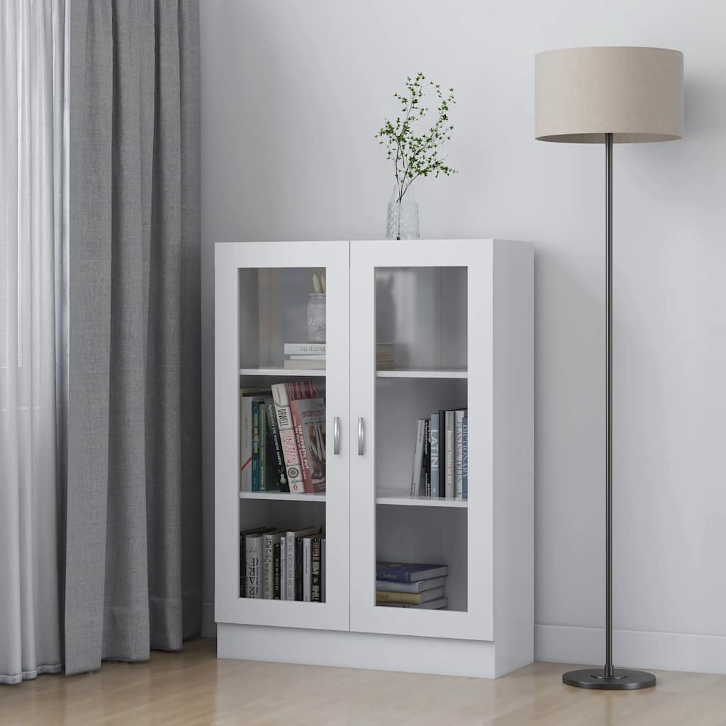 Weiße Vitrine 82,5x30,5x115 cm